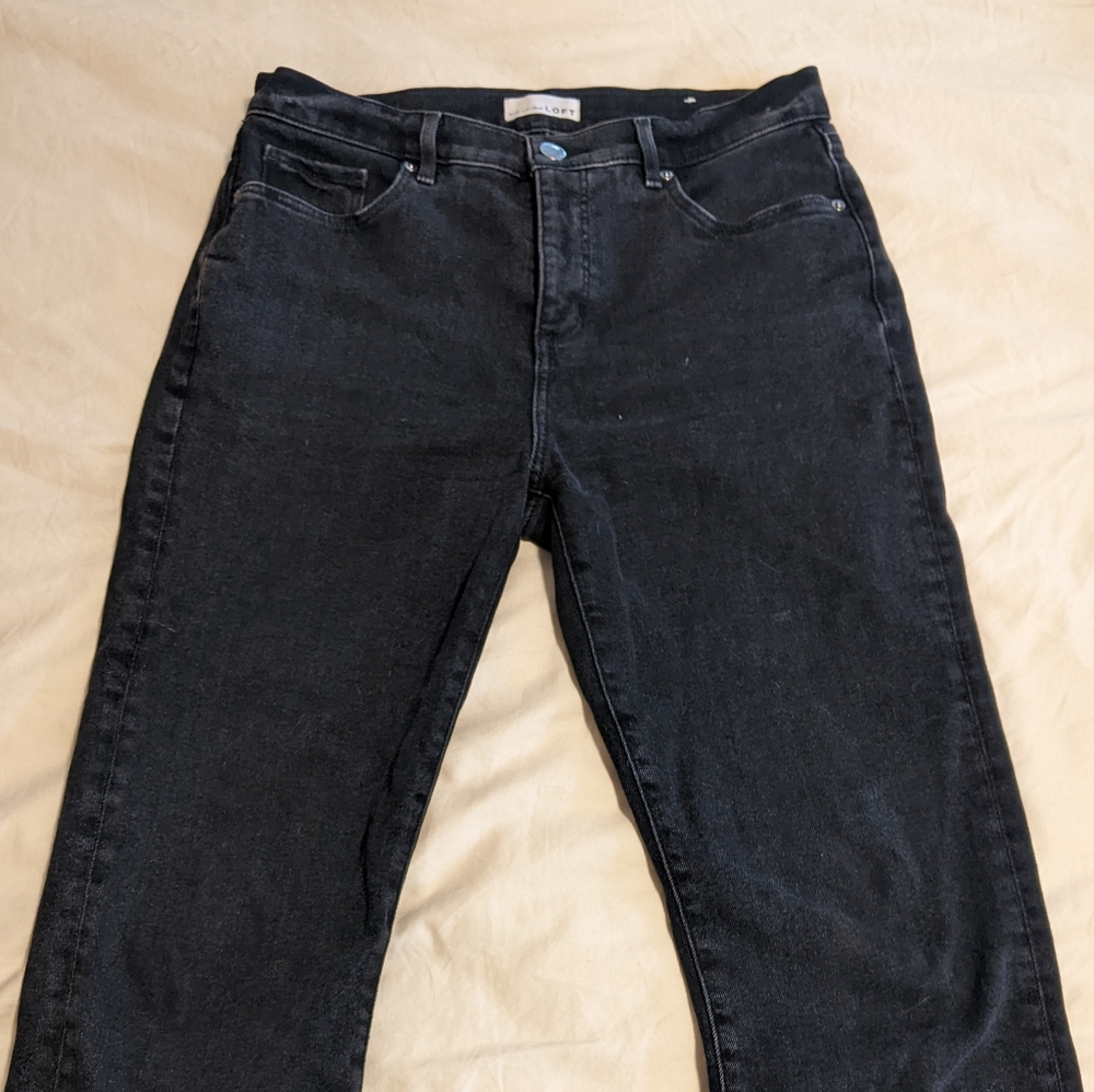 Loft High Rise Straight Crop Jean